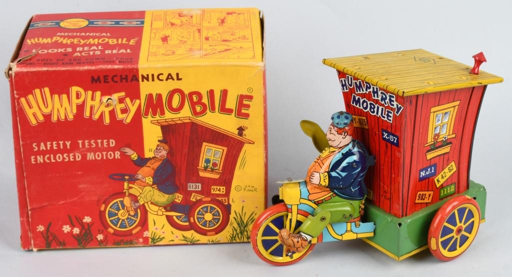 WYANDOTTE Tin Windup HUMPHREY MOBILE w/ BOX