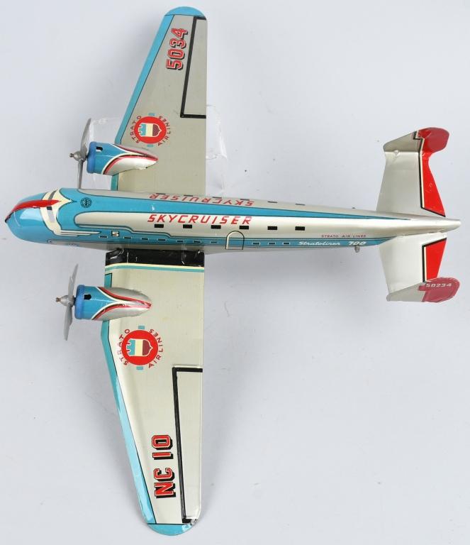 MARX Tin Friction SKY CRUISER AIRPLANE w/ BOX