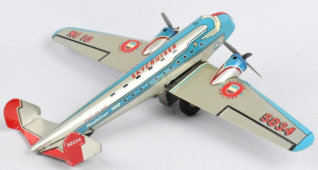 MARX Tin Friction SKY CRUISER AIRPLANE w/ BOX