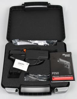 AS NEW IN BOX SIG SAUER P250 SEMI AUTO PISTOL