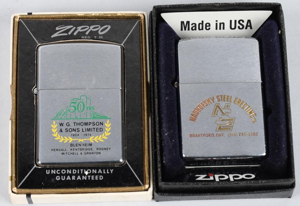 4- ZIPPO NIAGARA FALLS ONTARIO ADV. LIGHTERS