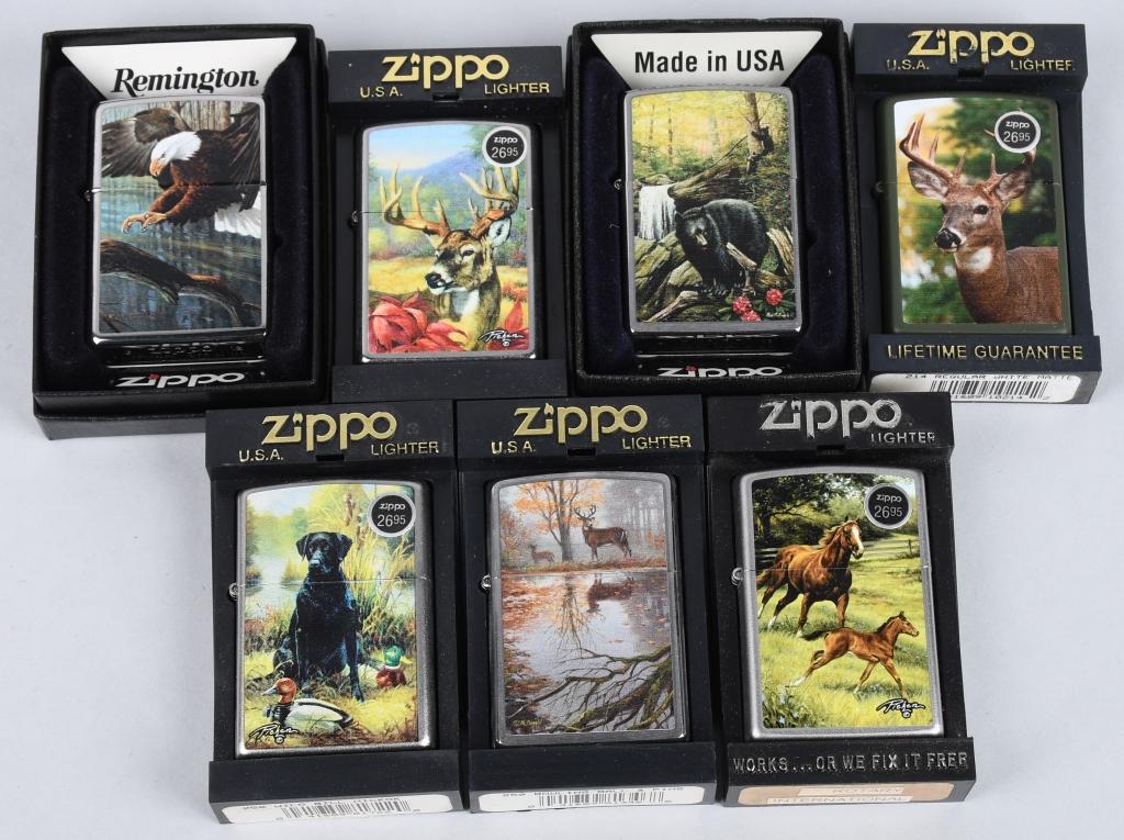 13- ZIPPO WILDLIFE LIGHTERS