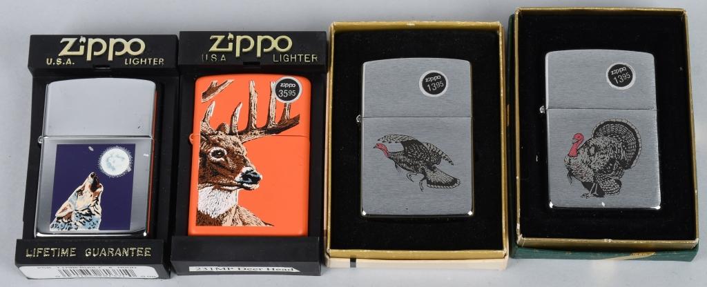 12- ZIPPO WILDLIFE LIGHTERS