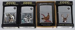 12- ZIPPO WILDLIFE LIGHTERS