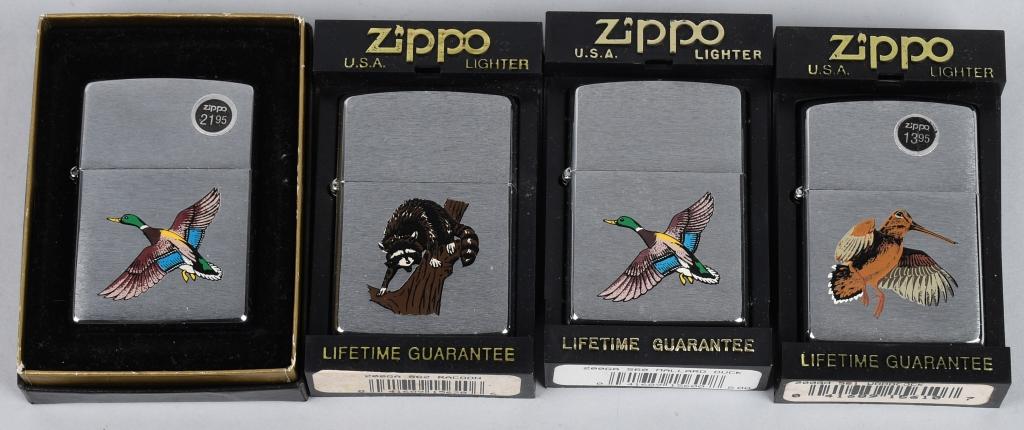 12- ZIPPO WILDLIFE LIGHTERS