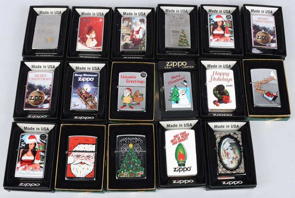 17- ZIPPO CHRISTMAS LIGHTERS