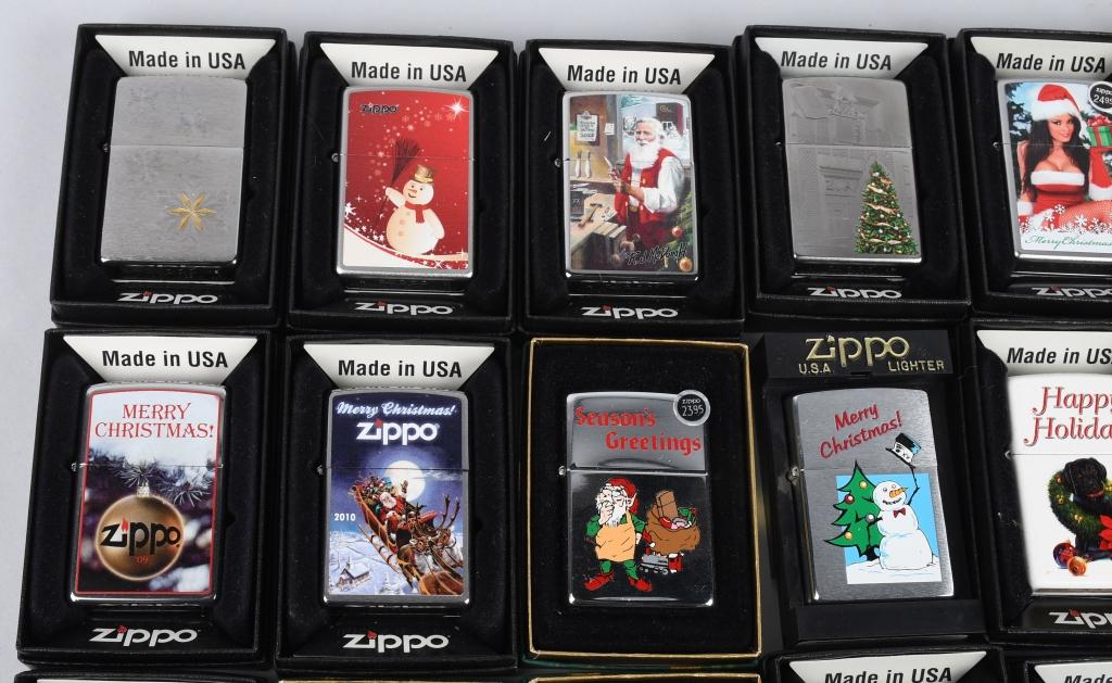 17- ZIPPO CHRISTMAS LIGHTERS