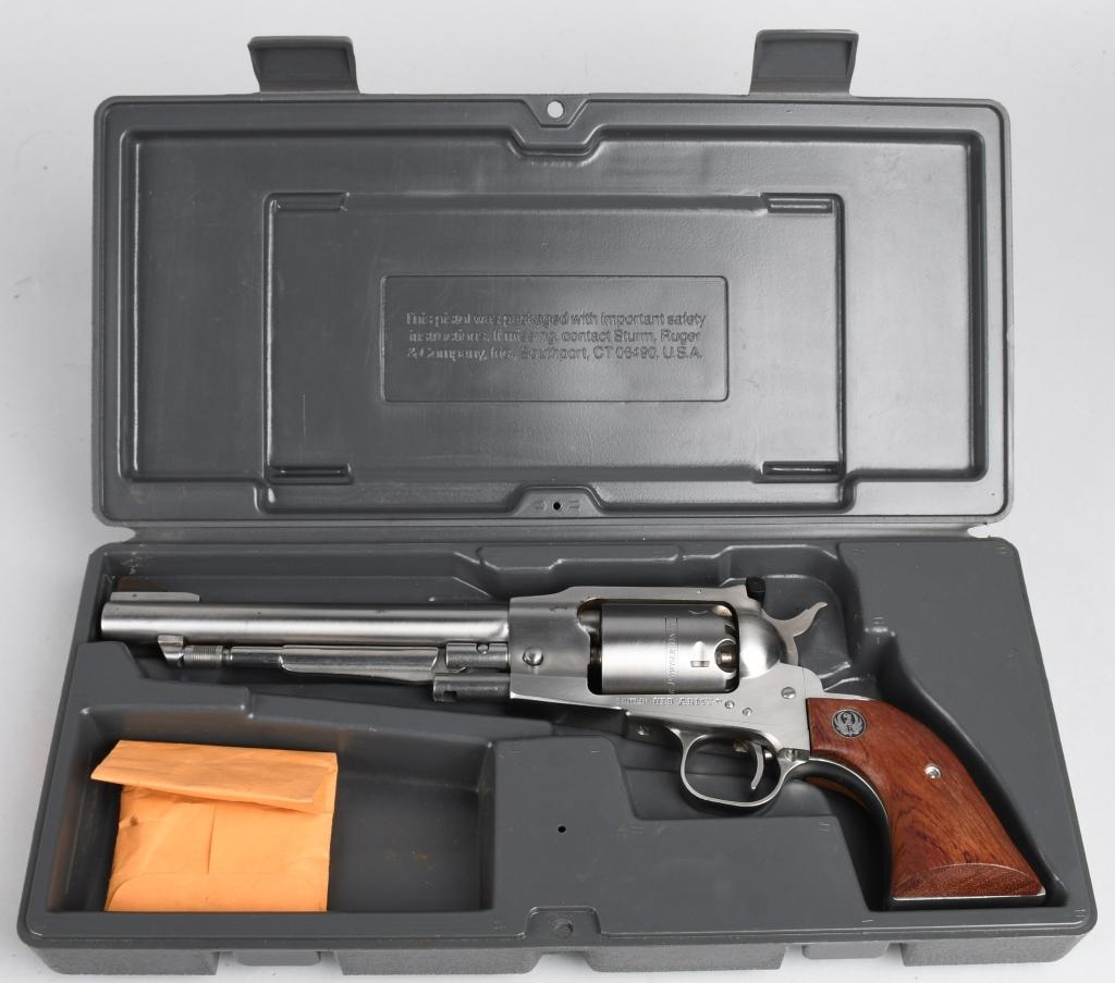 BOXED RUGER STAINLESS OLD ARMY PERCUSSION REVOLVER