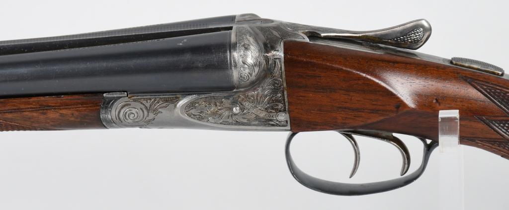 ANSLEY FOX 20 BORE ENGRAVED SXS SHOTGUN