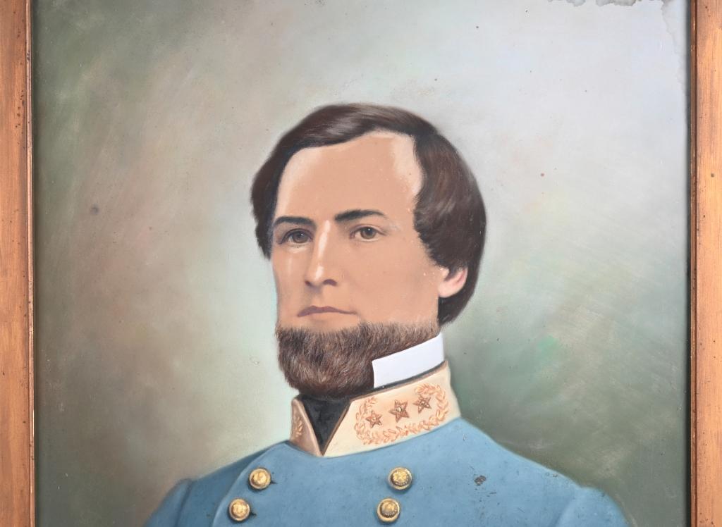 CIVIL WAR CONFEDERATE GENERAL L O BRANCH PAINTING