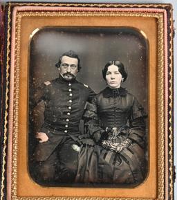 MEXICAN WAR OFFICER GROUP DAGUERROTYPE COMMISSIONS