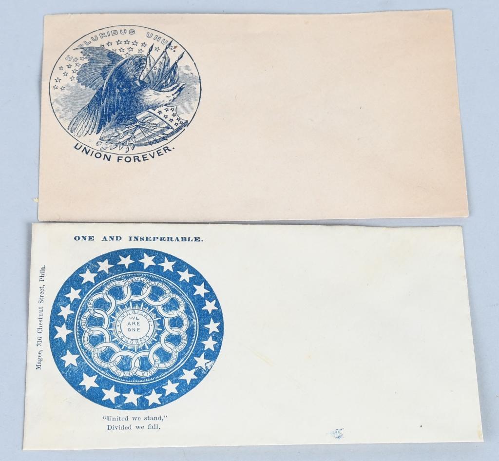 CIVIL WAR LOT OF 24 PATRIOTIC COVERS ENVELOPES