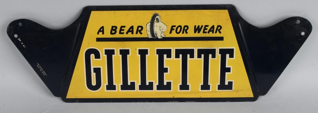 Gillette "A Bear for Wear" metal tire holder (TAC)