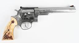 ENGRAVED RUGER REDHAWK .44 MAGNUM REVOLVER