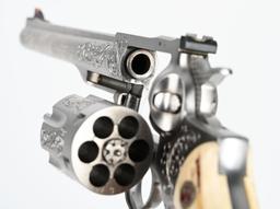 ENGRAVED RUGER REDHAWK .44 MAGNUM REVOLVER