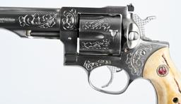 ENGRAVED RUGER REDHAWK .44 MAGNUM REVOLVER