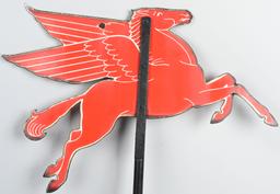 (Mobil) Pegasus Weather Vane Porcelain Sign