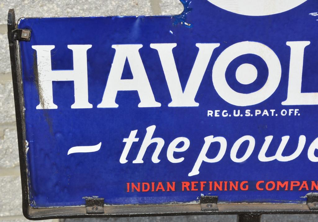 Indian Havoline "the Power Oil" Porcelain Sign