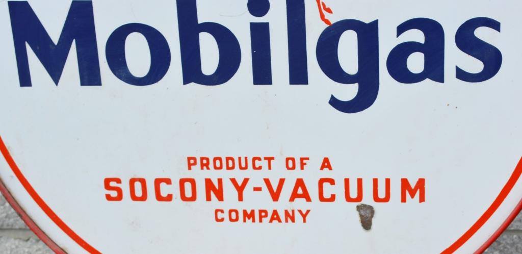 Mobilgas w/Pegasus Socony-Vacuum Company Porcelain