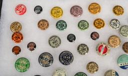 LOT OF UNITED STEEL WORKERS UNION BUTTONS