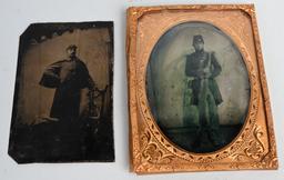 CIVIL WAR IMAGE LOT ARMED AMBROTYPE TINTYPE