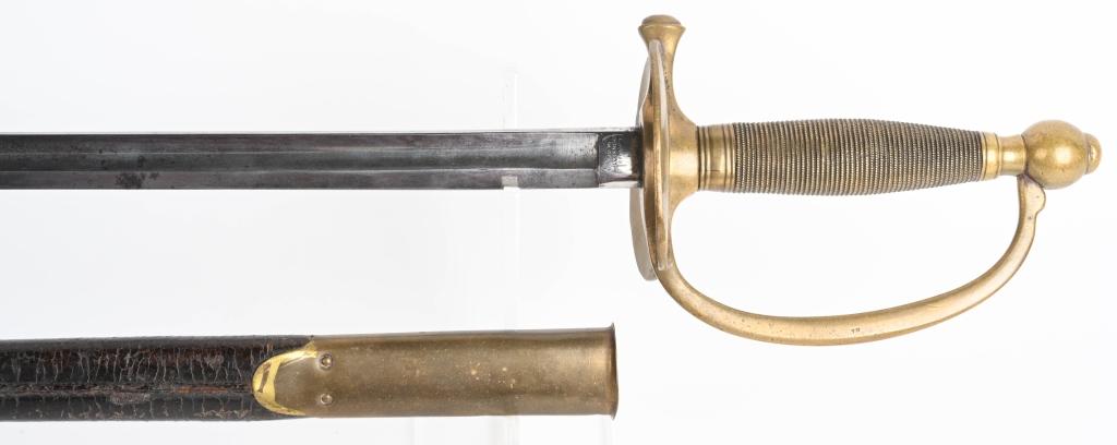 CIVIL WAR AMES U.S. MODEL 1840 NCO SWORD SCABBARD