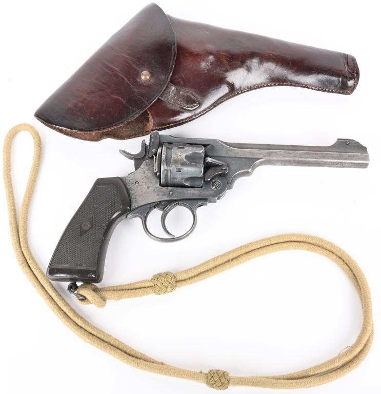 BRITISH WEBLEY MKVI .455 DATED 1917 WITH HOLSTER