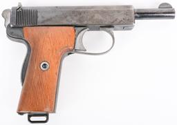 RARE 9MM WEBLEY AUTOMATIC PISTOL WITH AMMO