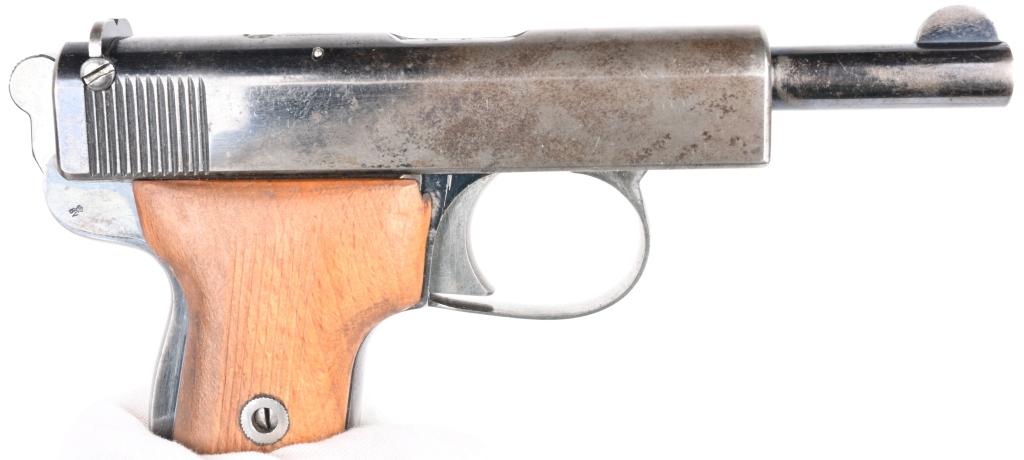 RARE 9MM WEBLEY AUTOMATIC PISTOL WITH AMMO