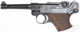 WW2 S/42 MAUSER CODE P-08 LUGER PISTOL W/ HOLSTER