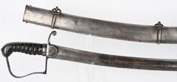 M1795 US OFFICER CAVALRY SWORD W ENGRAVED BLADE