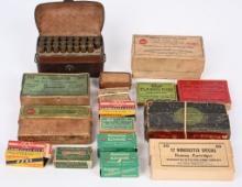 MISC LOT (8) BOXES EARLY COLLECTIBLE AMMO