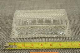 Crystal Butter Dish -CO