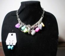 PAPARAZZI Charm Necklace/ Earring Set