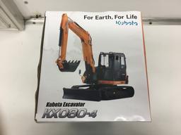 KUBOTA EXCAVATOR KX080-4  1:24 SCALE