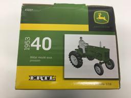 1953  JOHN DEERE MODEL 40  DIE CAST METAL REPLICA