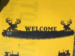 WELCOME SIGN W/BUCK