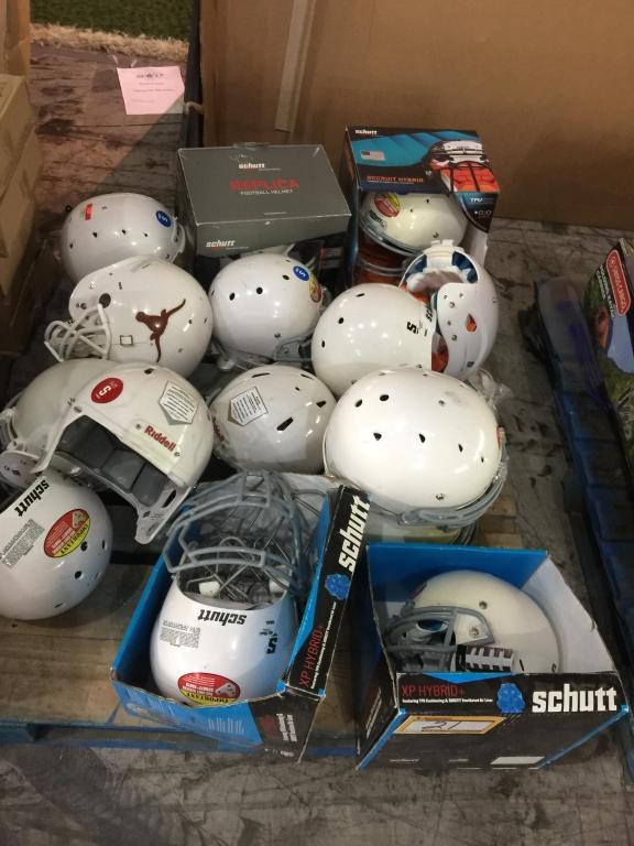 APPROX (15) FOOTBALL HELMETS