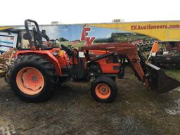 KUBOTA M4900 W/WOODS 1027 LOADER