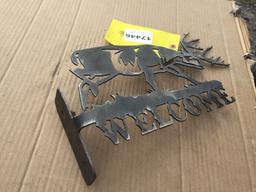 BUCK WELCOME WALL HANGER