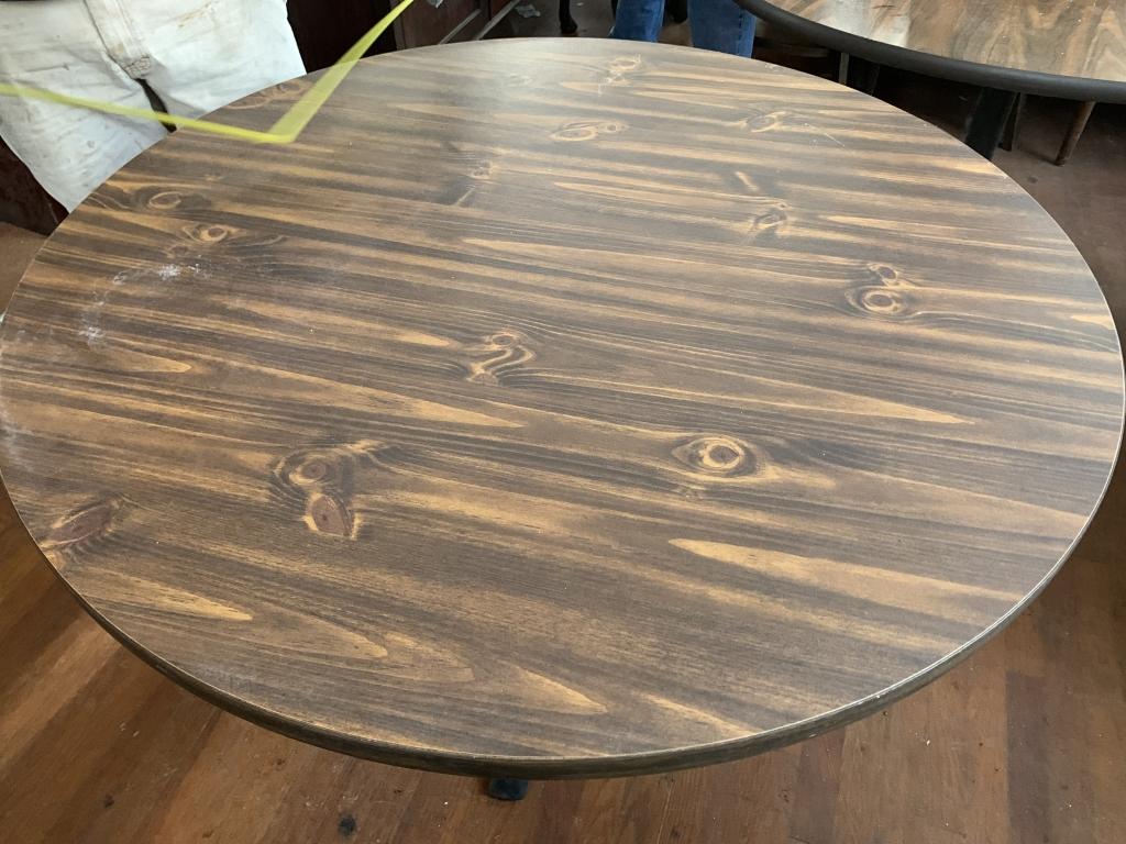 (2) 42"X31" ROUND DINING TABLE