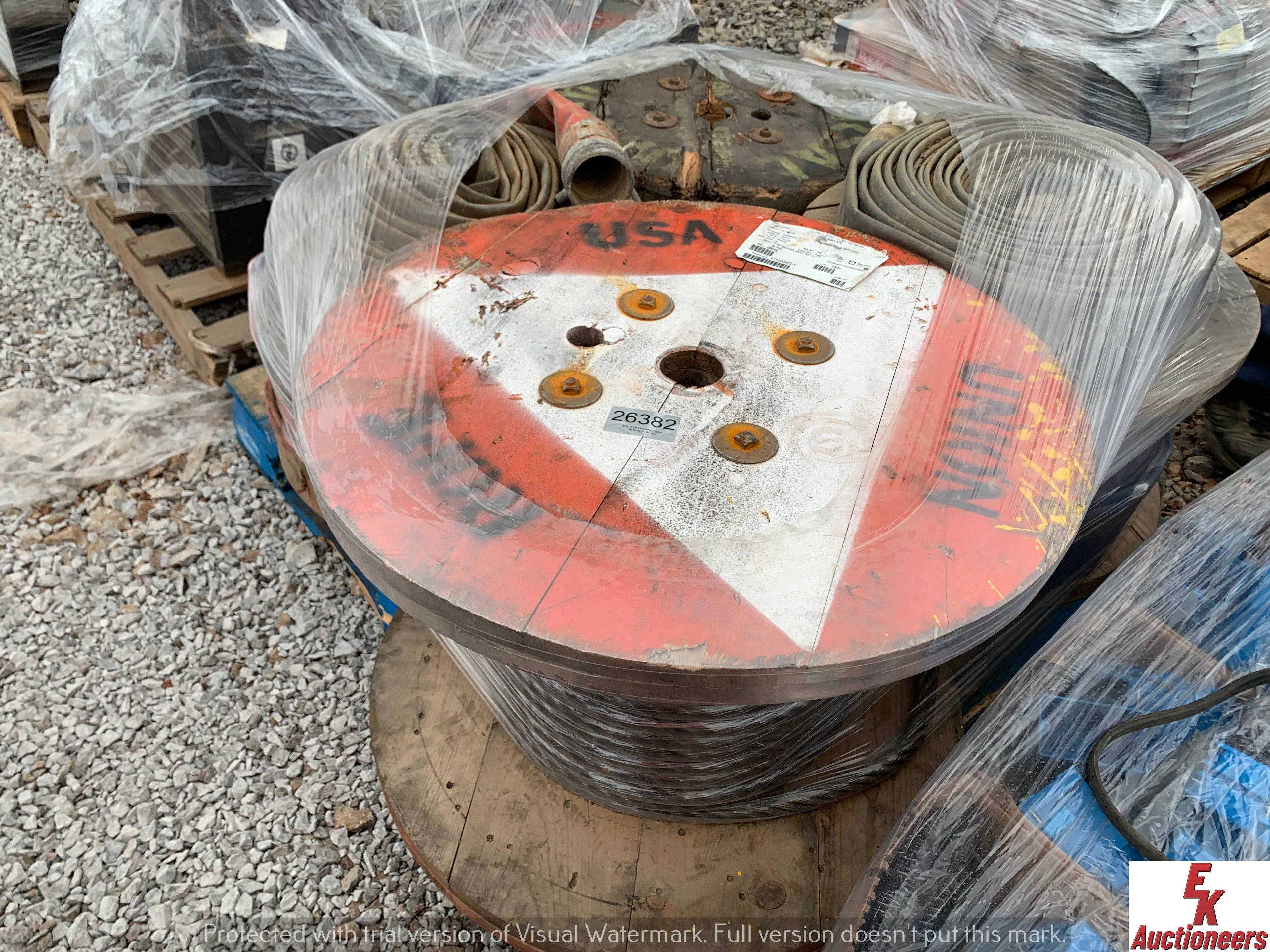 PALLET SPOOLS OF CABLE/WATER HOSES