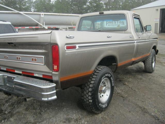 1978 Ford F-250 Ranger XLT 4x4 Pickup; Gold