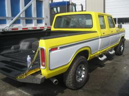 1979 Ford F-250 Ranger Lariat XLT Pickup; Yellow