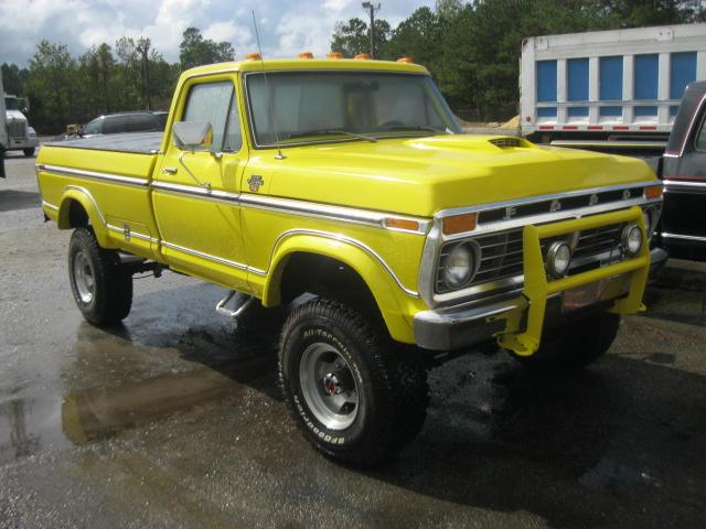 1977 Ford F-250 Highboy Pickup; Yellow