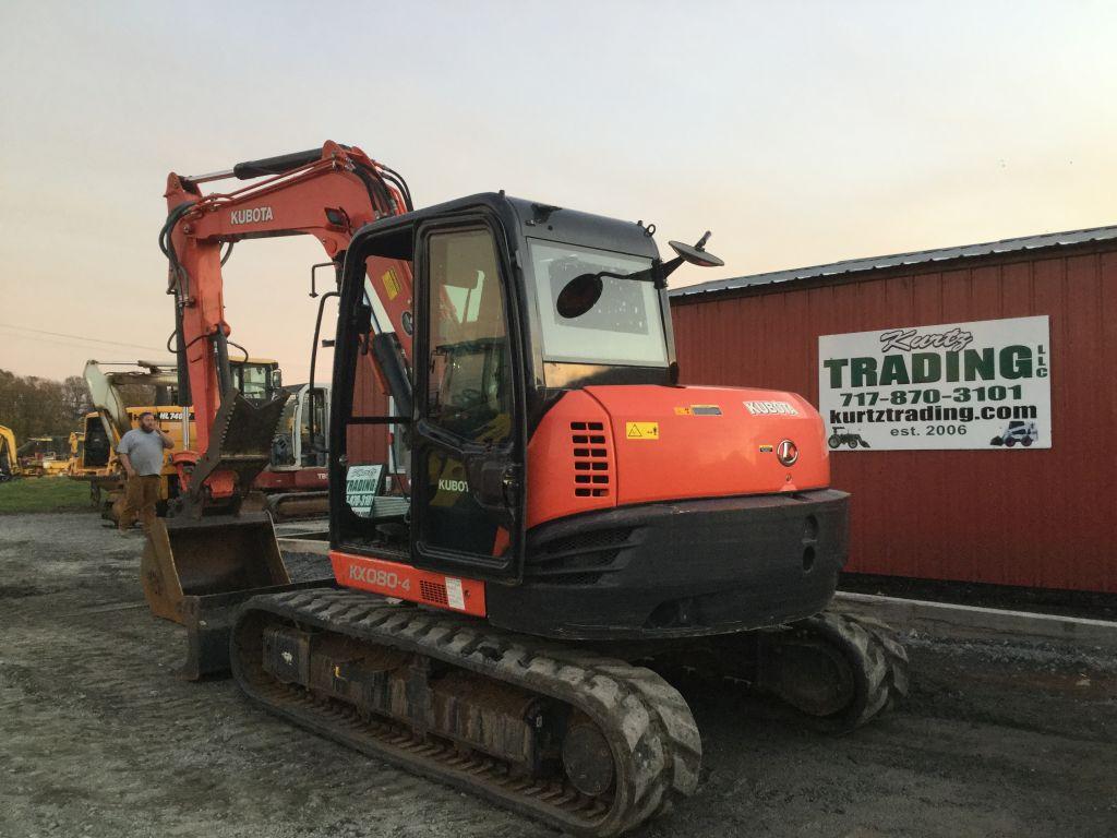 2016 KUBOTA KX080-4 EXCAVATOR