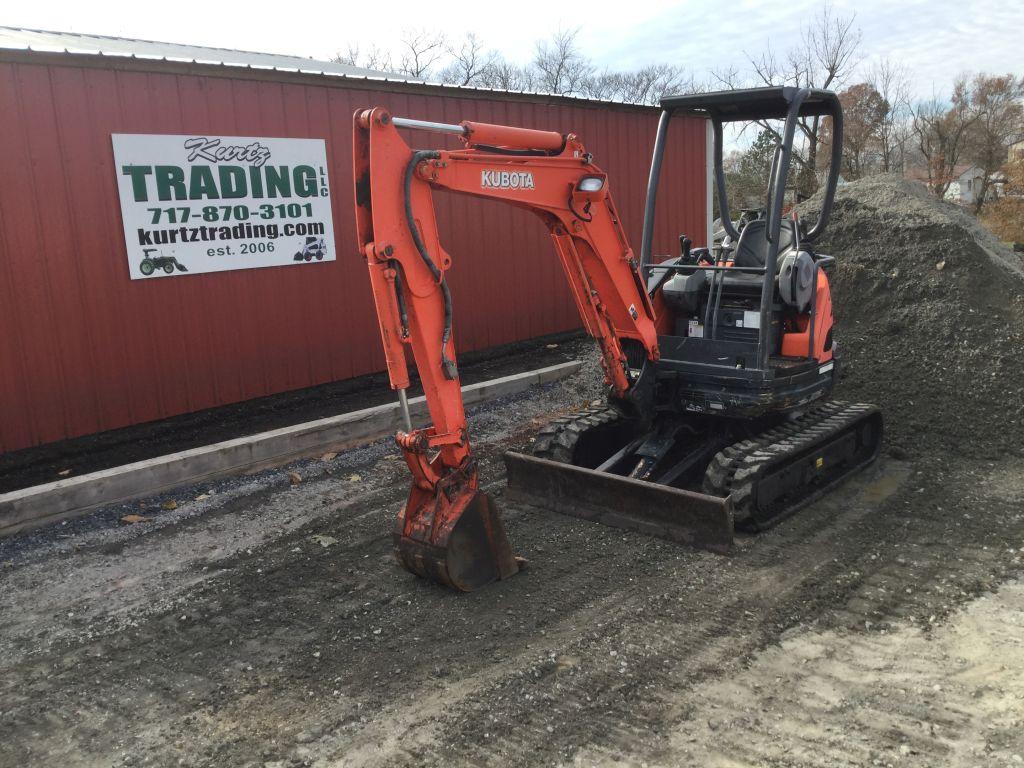 2014 KUBOTA U25 MINI EXCAVATOR