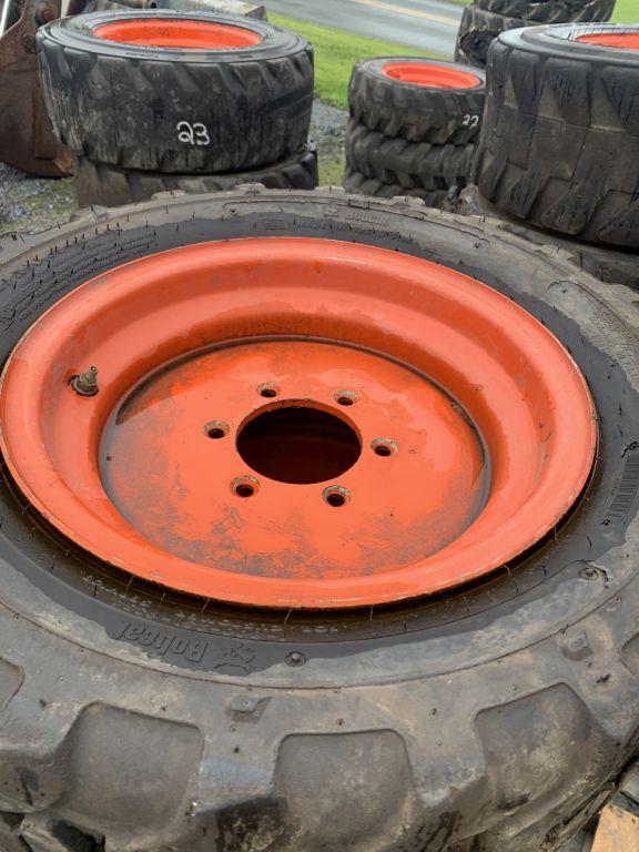 27 X 10.5-15 AND 10-16.5 TIRES ON BOBCAT WHEELS