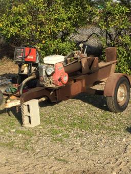 Custom Built Portable Hydraulic Wood Splitter w/ Honda 10 HP Engine