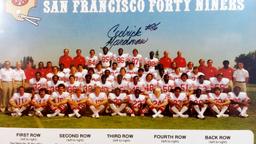 1979 SF 49ers Team Photo SIGNED by Cedrick Hardman